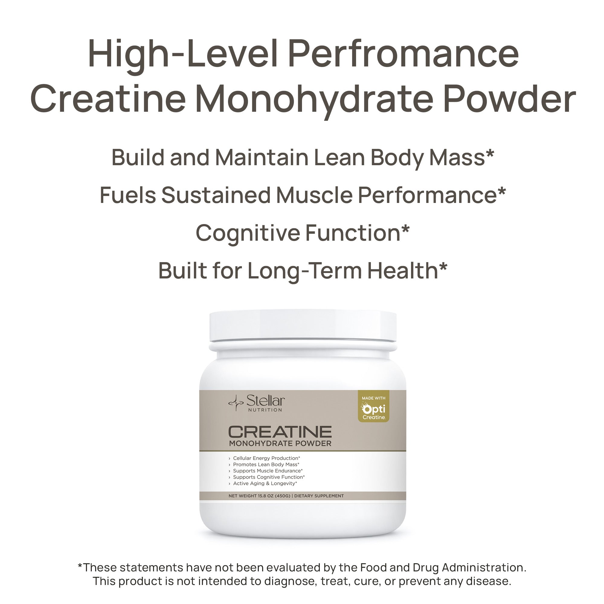 Creatine | Monohydrate Powder | Made with OptiCreatine™