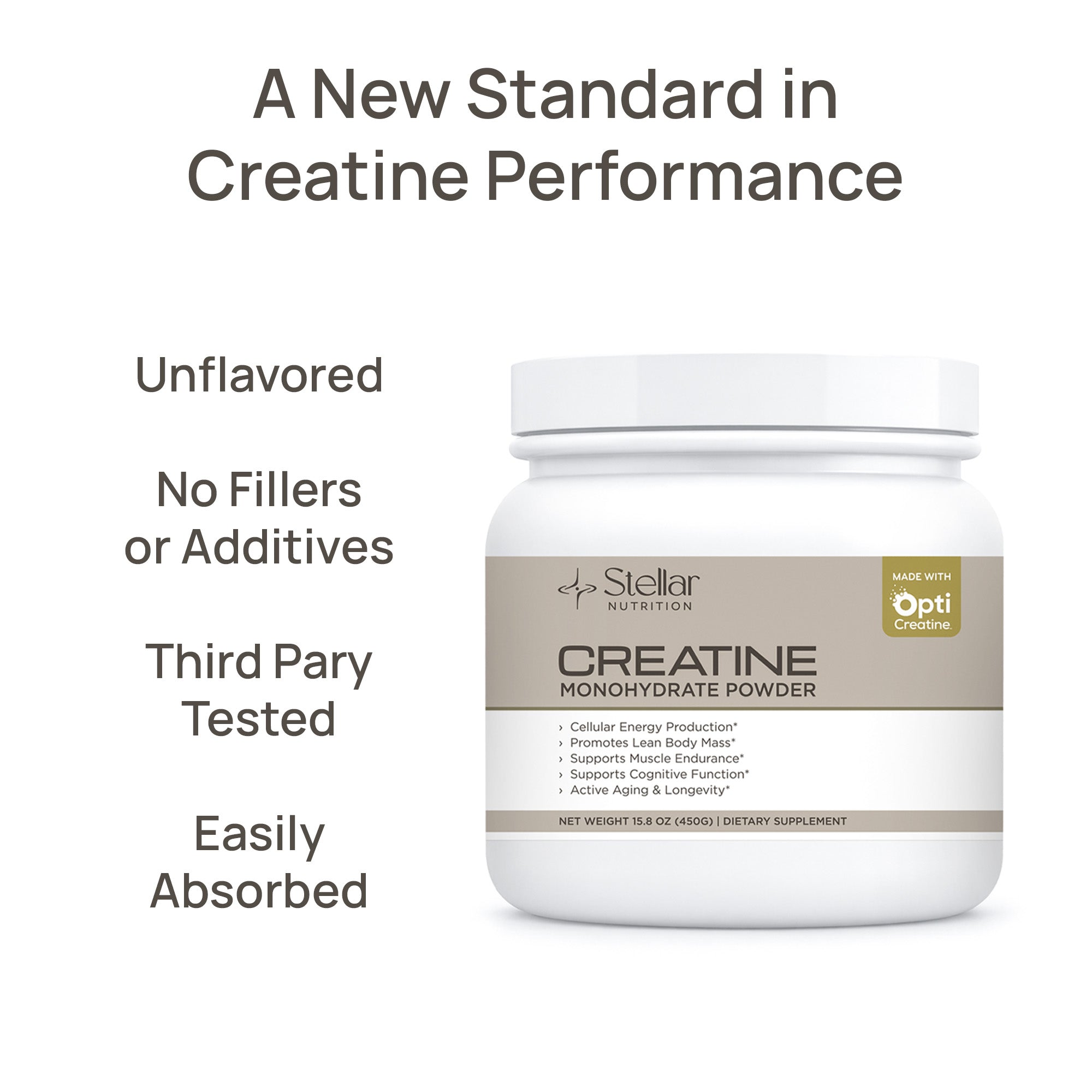 Creatine | Monohydrate Powder | Made with OptiCreatine™