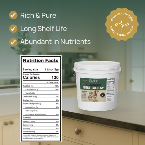 Beef Tallow | Premium Quality | 100% Pure Beef Tallow for Cooking